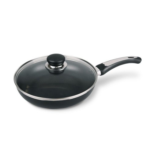 Patelnia z pokrywką nieprzywierająca na gaz indukcja 22cm MAESTRO MR-1203-22