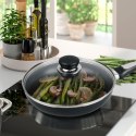 Patelnia z pokrywką nieprzywierająca na gaz indukcja 24cm MAESTRO MR-1203-24