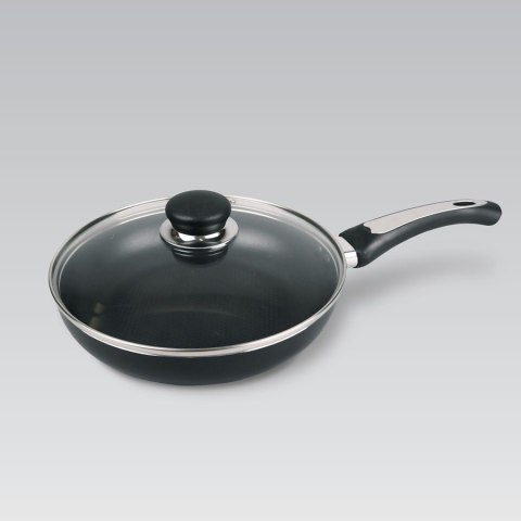 Patelnia z pokrywką nieprzywierająca na gaz indukcja 24cm MAESTRO MR-1203-24