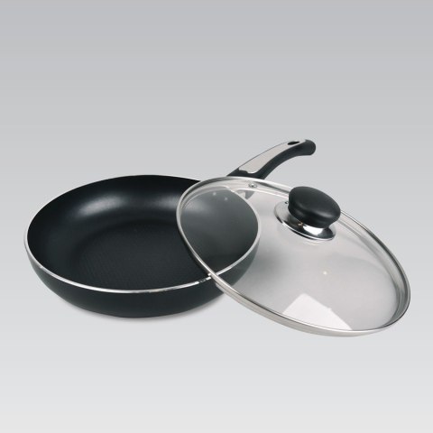 Patelnia z pokrywką nieprzywierająca na gaz indukcja 28cm MAESTRO MR-1203-28