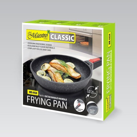 Patelnia ze zdejmowaną rączką nieprzywierająca 26cm MAESTRO MR-4926