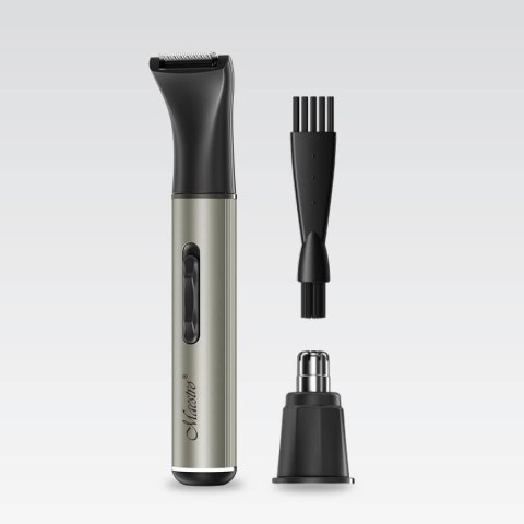Trymer do brody i włosów na głowie w nosie uszach zestaw trymerów 2w1 USB C MAESTRO MR-666