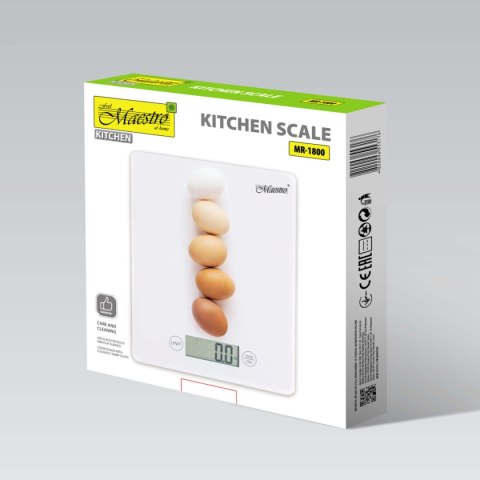 Waga kuchenna szklana elektroniczna precyzyjna do kuchni MAESTRO MR-1800