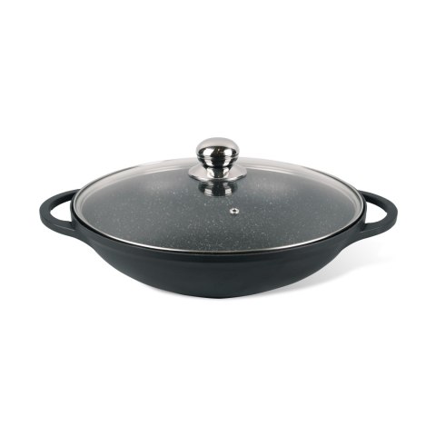 Wok z pokrywką patelnia głęboka non-stick nieprzywierająca duża 32cm MAESTRO MR-4832