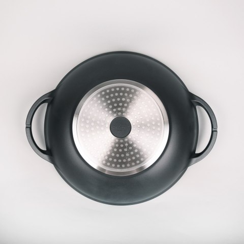 Wok z pokrywką patelnia głęboka non-stick nieprzywierająca duża 32cm MAESTRO MR-4832