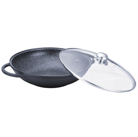 Wok z pokrywką patelnia głęboka non-stick nieprzywierająca duża 32cm MAESTRO MR-4832