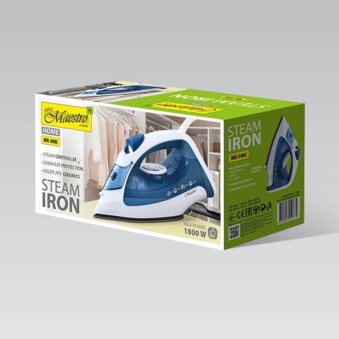 Żelazko do prasowania ubrań 1800W MAESTRO MR-300C
