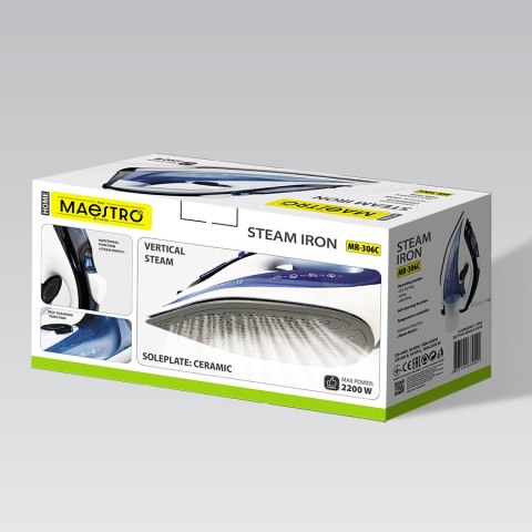 Żelazko do prasowania ubrań 2200W MAESTRO MR-306C