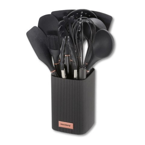 Zestaw przyborów kuchennych 12 el. silikonowy ze stojakiem KLAUSBERG KB-9011