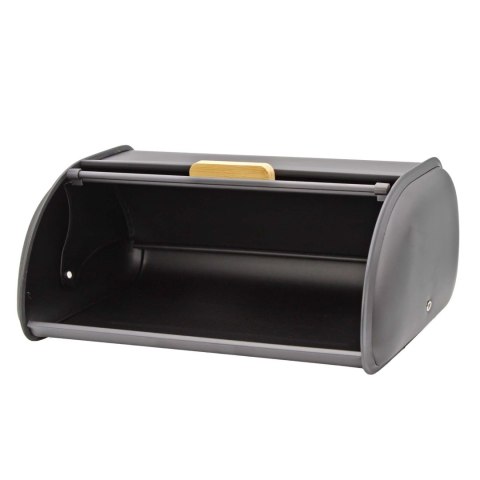 Chlebak metalowy pojemnik na chleb pieczywo bułki 35x24x14.5cm czarny BRUNBESTE BB-7702