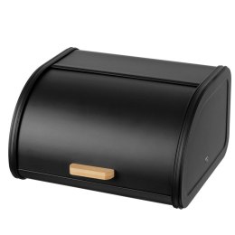 Chlebak stalowy mały 30cm pojemnik na chleb pieczywo BRUNBESTE BB-2759 Czarny