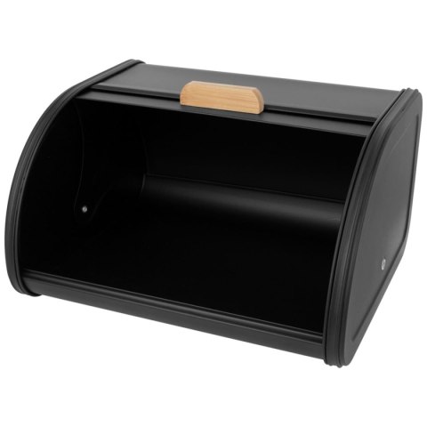 Chlebak stalowy mały 30cm pojemnik na chleb pieczywo BRUNBESTE BB-2759 Czarny