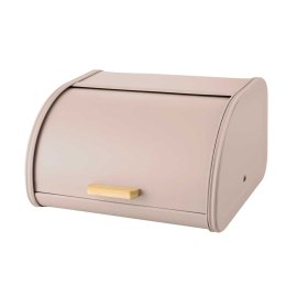 Chlebak stalowy mały 30cm pojemnik na chleb pieczywo BRUNBESTE BB-7701 Beżowy