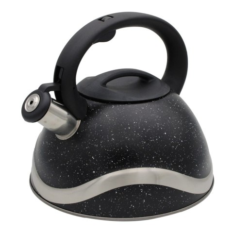 Czajnik stalowy duży 3.0L Tradycyjny z gwizdkiem czarny indukcja BRUNBESTE BB-2275