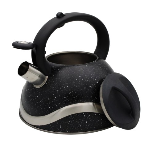 Czajnik stalowy duży 3.0L Tradycyjny z gwizdkiem czarny indukcja BRUNBESTE BB-2275