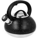 Czajnik stalowy z gwizdkiem 2.0L indukcja gaz czarny marmurek BRUNBESTE BB-2397