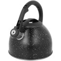 Czajnik stalowy z gwizdkiem 2.5L indukcja gaz czarny marmurek BRUNBESTE BB-2440