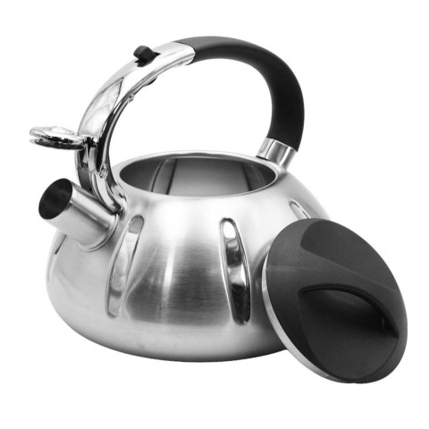 Czajnik stalowy z gwizdkiem duży 3L ze żłobieniami indukcja BRUNBESTE BB-2432