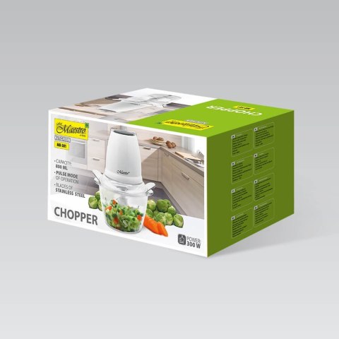 Elektryczny rozdrabniacz do warzyw ziół cebuli 300W 800ml MAESTRO MR-581