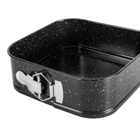 Forma do pieczenia tortownica otwierana blacha czarna 20x20CM BRUNBESTE BB-7716
