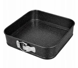 Forma do pieczenia tortownica otwierana blacha czarna 24x24CM BRUNBESTE BB-7717