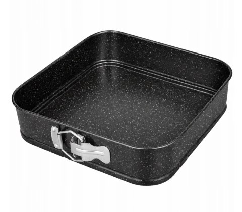 Forma do pieczenia tortownica otwierana blacha czarna 24x24CM BRUNBESTE BB-7717