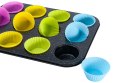 Forma do pieczenia z silikonowymi foremkami 12szt. BRUNBESTE BB-1030