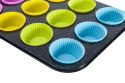 Forma do pieczenia z silikonowymi foremkami 12szt. BRUNBESTE BB-1030