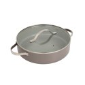 Garnek płaski niski z pokrywką indukcja 28cm 3.9L MAESTRO MR-4009-28S