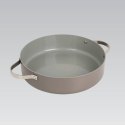 Garnek płaski niski z pokrywką indukcja 28cm 3.9L MAESTRO MR-4009-28S