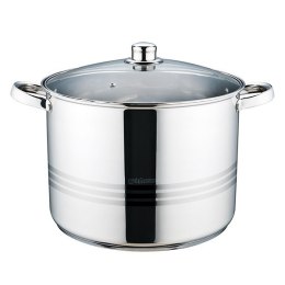 Garnek stalowy z pokrywką na indukcję gaz (16L S/N) MAESTRO MR-3517-16