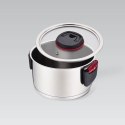 Garnek stalowy z pokrywką na indukcję gaz 16cm 1.6L MAESTRO MR-3530-16
