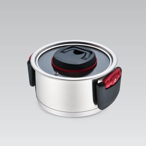 Garnek stalowy z pokrywką na indukcję gaz 16cm 1.6L MAESTRO MR-3530-16