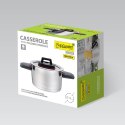 Garnek stalowy z pokrywką na indukcję gaz 16cm 1.6L MAESTRO MR-3530-16