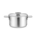Garnek stalowy z pokrywką na indukcję gaz 20cm 3.4L MAESTRO MR-3521-20