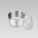 Garnek stalowy z pokrywką na indukcję gaz 20cm 3.4L MAESTRO MR-3521-20