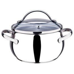 Garnek stalowy z pokrywką na indukcję gaz 20cm 4.0L MAESTRO MR-3516-20