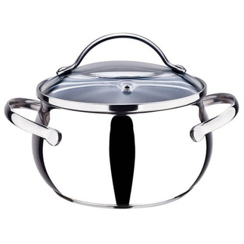 Garnek stalowy z pokrywką na indukcję gaz 20cm 4.0L MAESTRO MR-3516-20