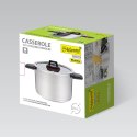 Garnek stalowy z pokrywką na indukcję gaz 24cm 5.5L MAESTRO MR-3530-24