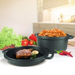 Garnek z patelnią owalny 2w1 duży 6.4l MAESTRO MR-4132