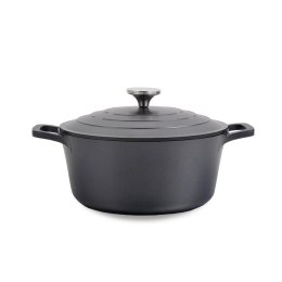 Garnek z pokrywką czarny 28cm 6.3L czarny MAESTRO MR-4528