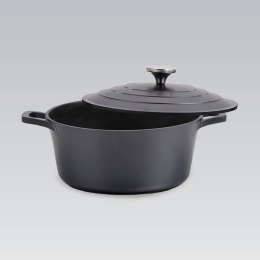 Garnek z pokrywką czarny 28cm 6.3L czarny MAESTRO MR-4528