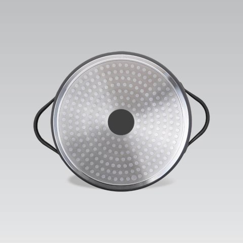 Garnek z pokrywką indukcja gaz 20cm 2.7L czarny MAESTRO MR-4027-20
