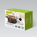 Garnek z pokrywką indukcja gaz 20cm 2.7L czarny MAESTRO MR-4320