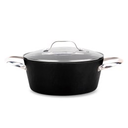 Garnek z pokrywką szklaną Rock Stone 20cm 2.2L MAESTRO MR-4420