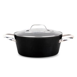 Garnek z pokrywką szklaną Rock Stone 24cm 3.5L MAESTRO MR-4424