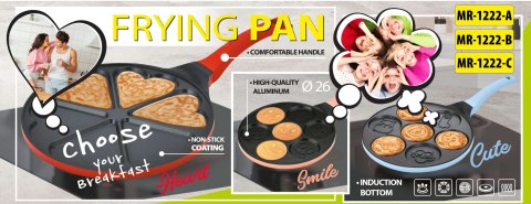 Patelnia do naleśników pancake placków ze zwierzątkami 26cm MAESTRO MR-1222-C