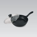 Patelnia z pokrywką indukcja gaz 20cm czarna MAESTRO MR-1205-20