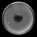 Pokrywka szklana do garnków z gałką i metalowym rantem Ø26cm BRUNBESTE BB-5528