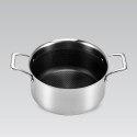 Profesjonalny garnek stalowy z pokrywką indukcja gaz 20cm 3.1L MAESTRO MR-3504-20